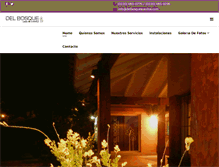 Tablet Screenshot of delbosqueeventos.com